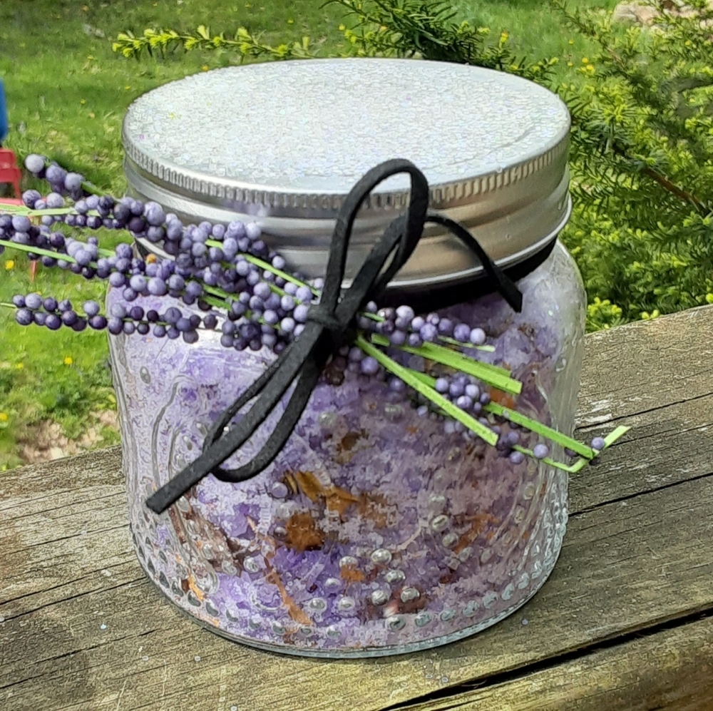 Handmade wildflower bath salts!